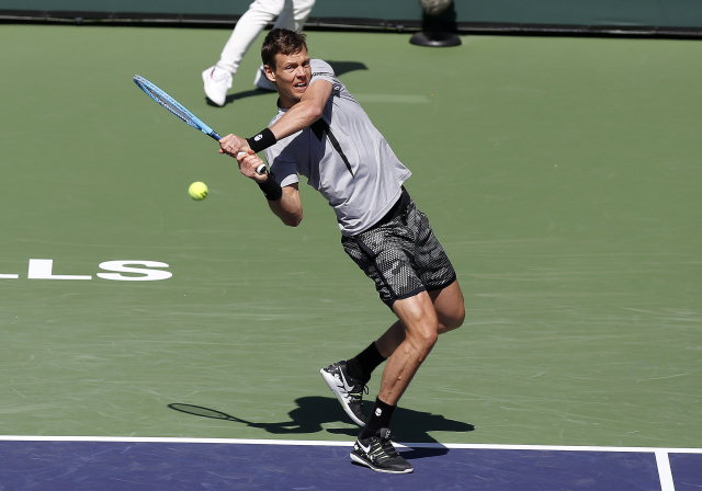 Tomáš Berdych na turnaji v Indian Wells.
