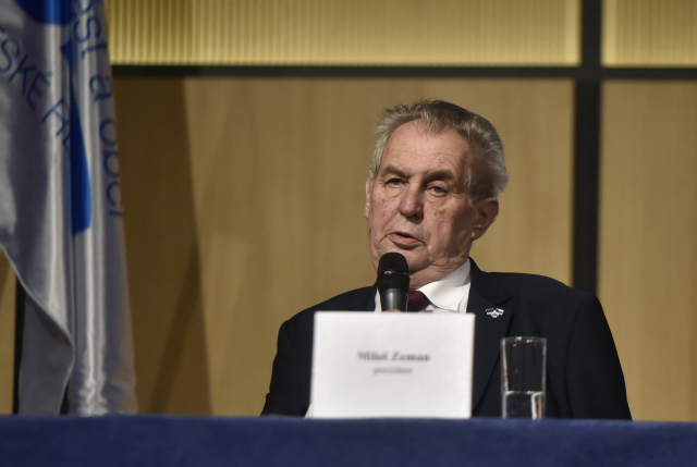 Prezident Miloš Zeman. Prezident Miloš Zeman.