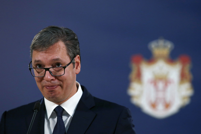 Srbský prezident Aleksandar Vučić.