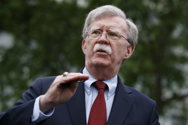 Bezpečnostní poradce amerického prezidenta John Bolton.