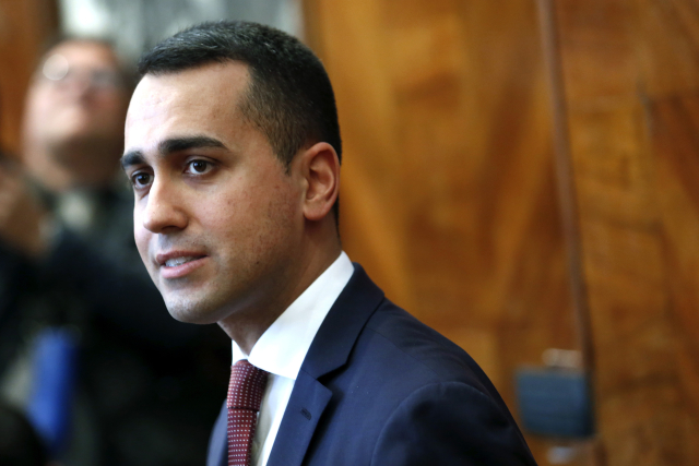 Šéf italského protestního Hnutí pěti hvězd (M5S) a vicepremiér Luigi Di Maio.