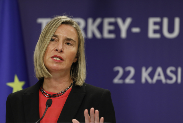 Šéfka unijní diplomacie Federica Mogheriniová.
