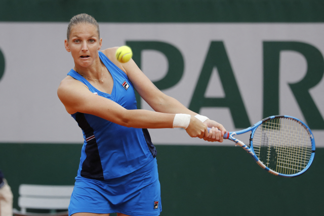 Karolína Plíšková na Roland Garros.