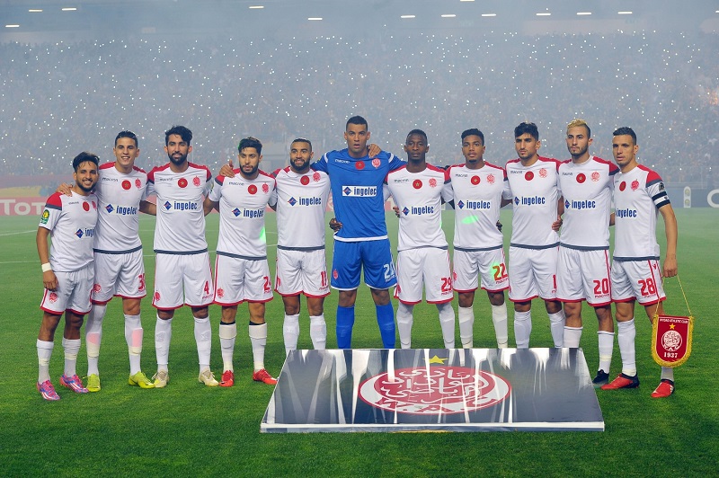 Fotbalisté Wydadu Casablancy se dožadovali kontroly u videa, což nebylo vyslyšeno.