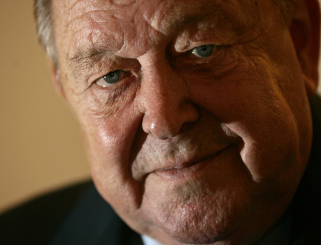 Dlouholetý šéf evropského fotbalu Lennart Johansson.