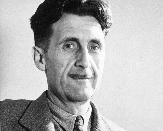 Britský spisovatel George Orwell.