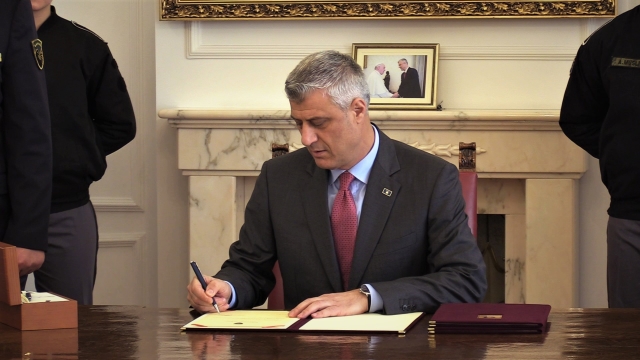 Kosovský prezident Hashim Thaçi.