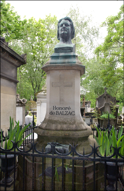 Místo posledního odpočinku spisovatele Honoré de Balzaca.