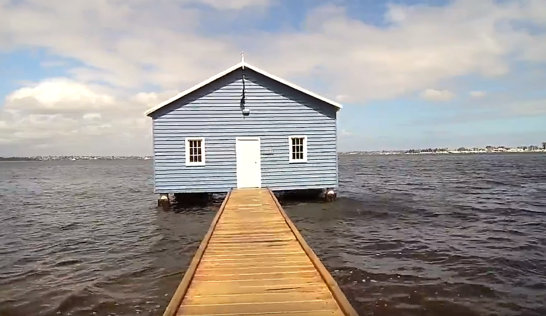 Crawley Edge Boat Shed, turisticky populární místo v Perthu.