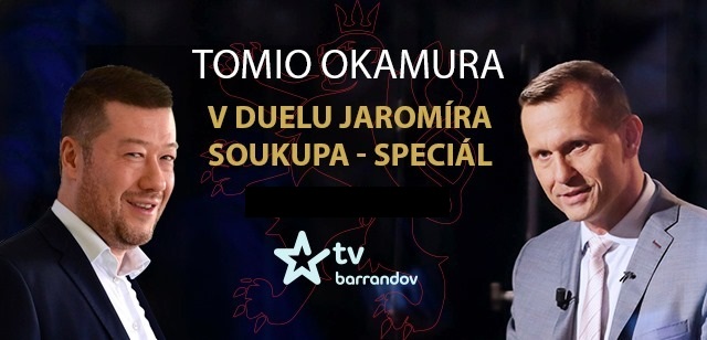 Duel s Tomiem Okamurou, lídrem SPD. 