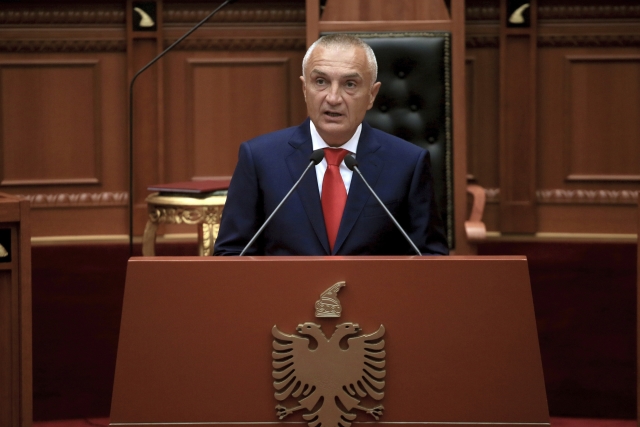 Albánský prezident Ilir Meta.