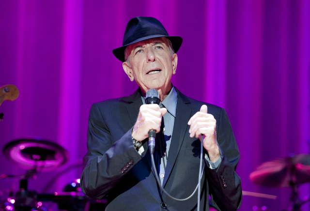 Kanadský zpěvák Leonard Cohen.