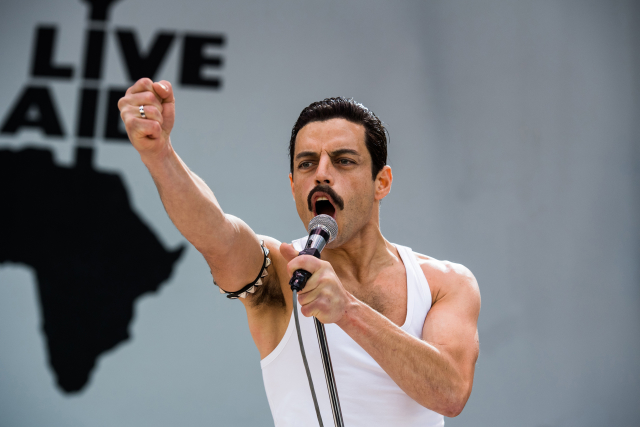Snímek z filmu Bohemian Rhapsody.