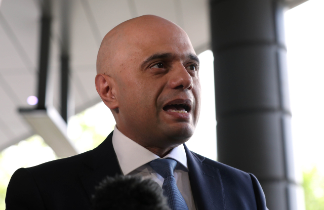 Britský ministr vnitra Sajid Javid.