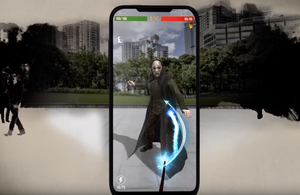 Podoba nové mobilní hry Harry Potter: Wizards Unite.