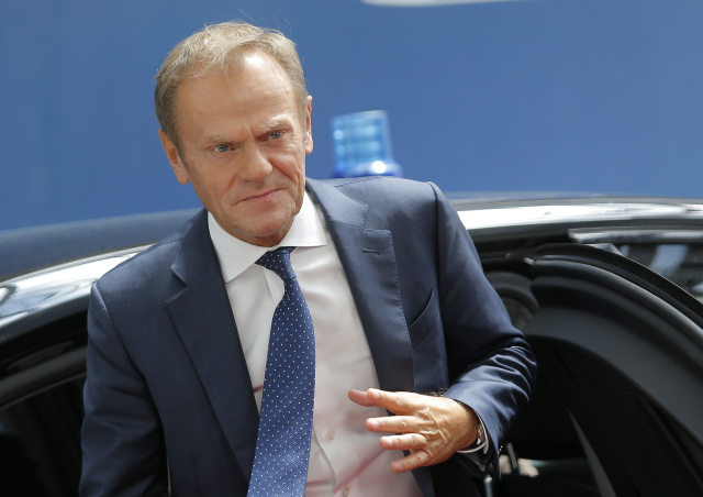 Šéf Evropské rady Donald Tusk.
