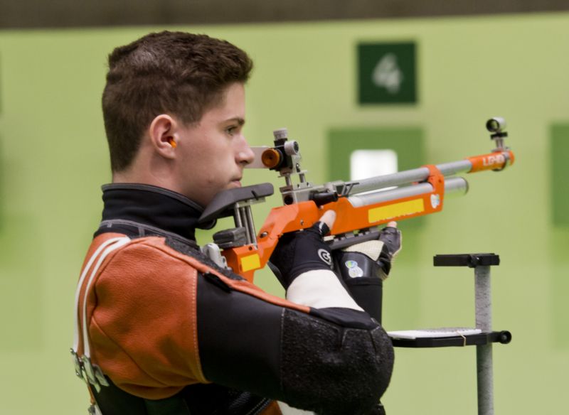 Letní olympijské hry Rio de Janeiro 2016, 8. srpna, vzduchová puška muži, kvalifikace, Filip Nepejchal.