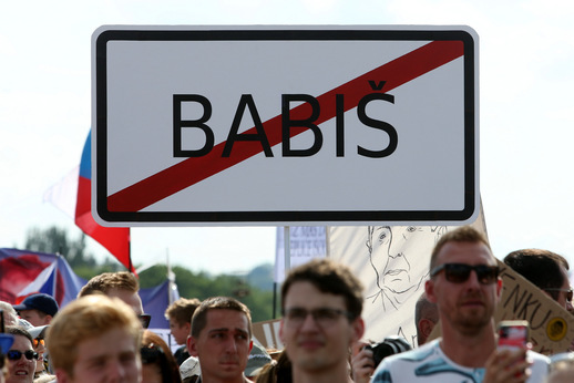 K vidění byly různé transparenty.