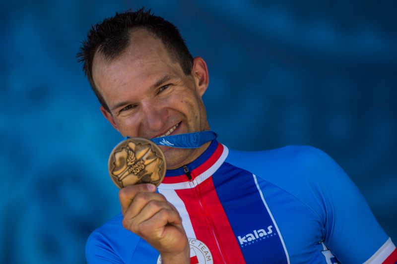 Český cyklista Jan Bárta.