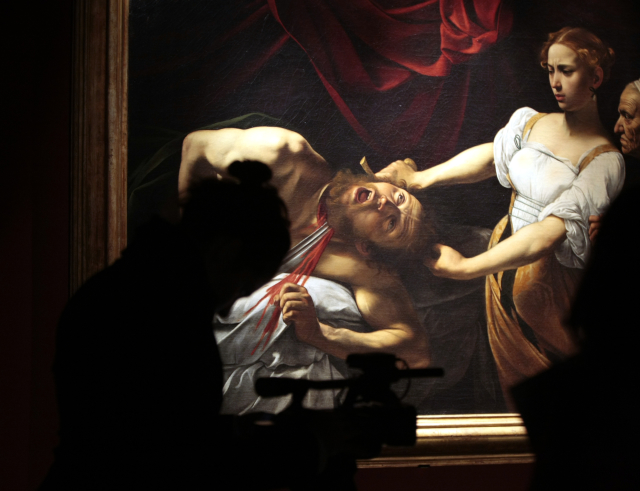Obraz Judita a Holofernes od italského malíře Caravaggia.