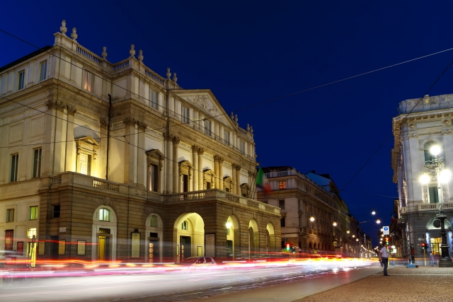Jeden ze světově nejproslulejších operních domů - La Scala v Miláně.