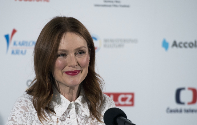 Julianne Mooreová na festivalu ve Varech.