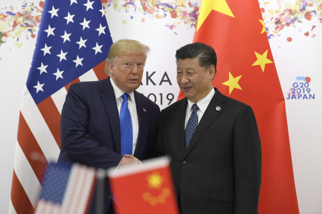Donald Trump a Si Ťin-pching.