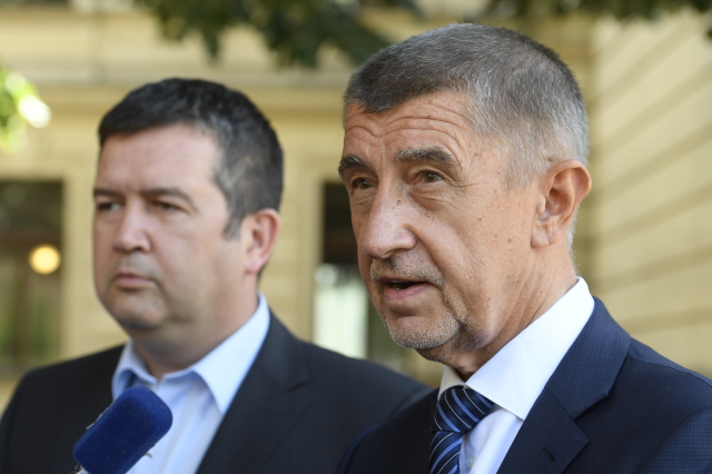 Andrej Babiš a Jan Hamáček. 
