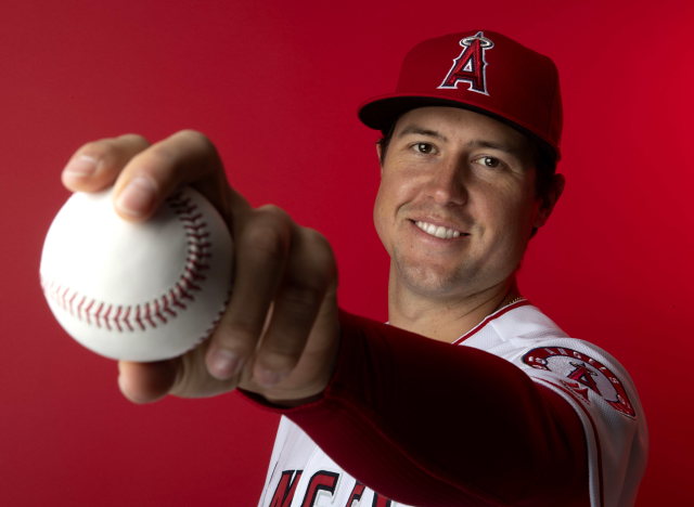 Nadhazovač LA Angels Tyler Skaggs.