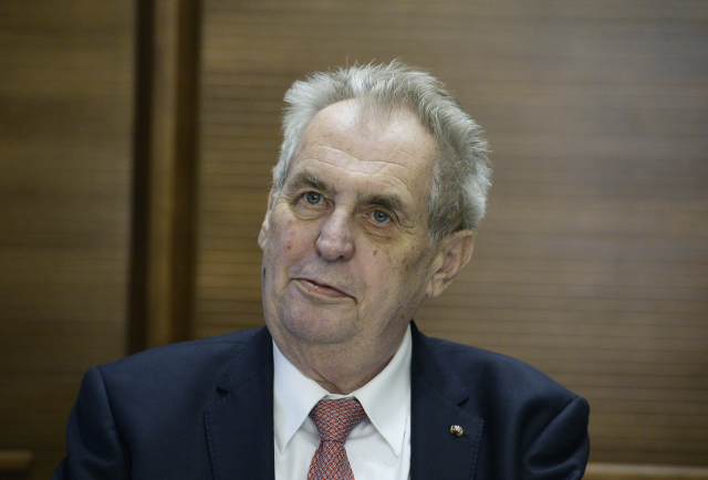 Český prezident Miloš Zeman.