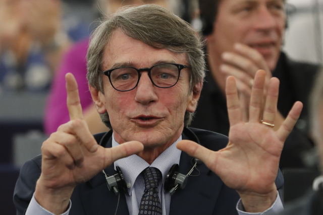 Italský socialista Sassoli.