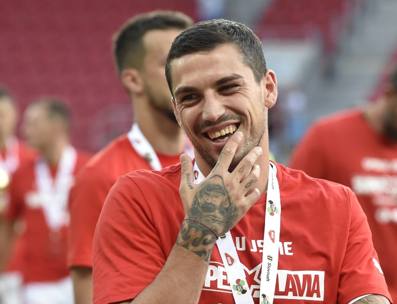 Nicolae Stanciu získal ve Slavii první trofej, už jich má víc než ve Spartě.