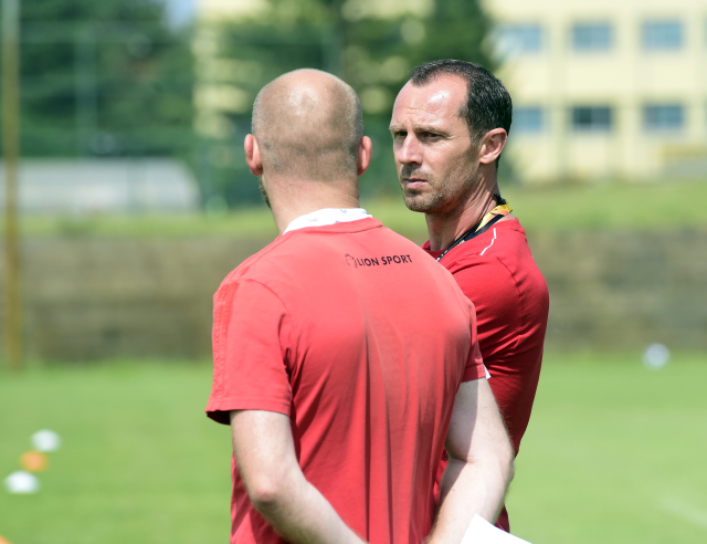 Trenér SK Sigma Olomouc Radoslav Látal (vpravo).