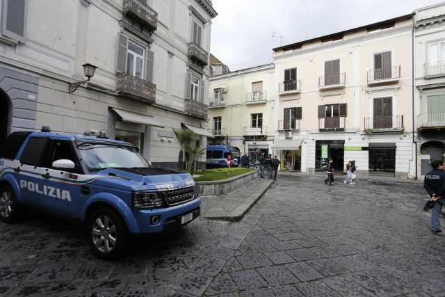 Italské policejní auto.