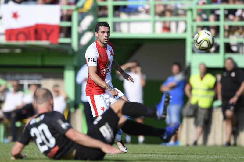 Utkání Slavia Praha - Viktoria Žižkov.