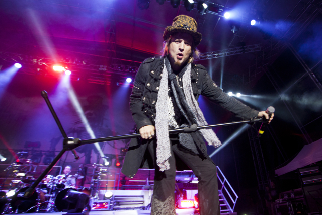 Zpěvák Tobias Sammet v projektu německé metalové opery Avantasia.