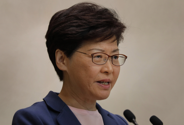 Správkyně Hongkongu Carrie Lamová.