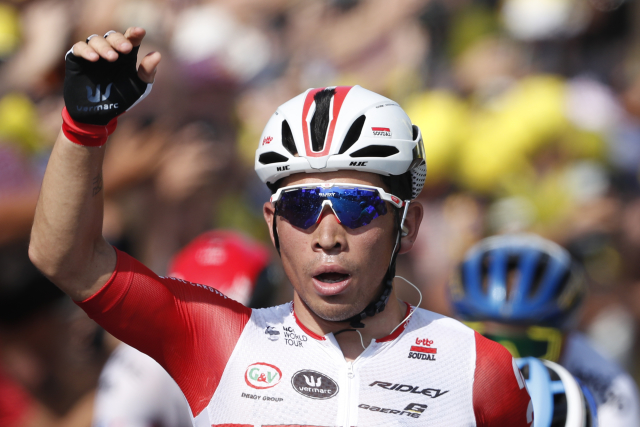 Vítěz 16. etapy Caleb Ewan.
