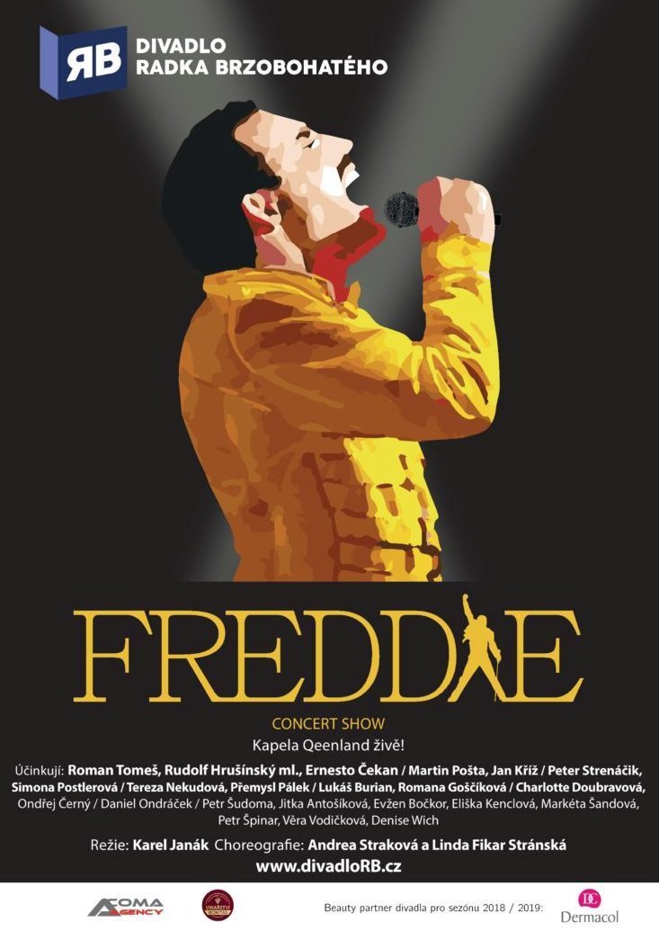 Plakát k představení Freddie Concert Show.