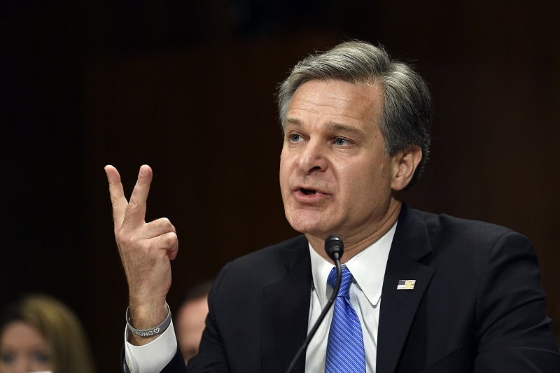 Christopher Wray vystoupil před právním výborem amerického Senátu.