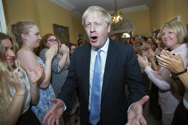 Nový britský premiér Boris Johnson. Nový britský premiér Boris Johnson.
