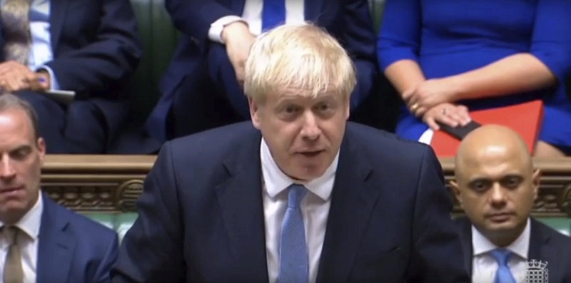 Boris Johnson měl první projev v britském parlamentu.
