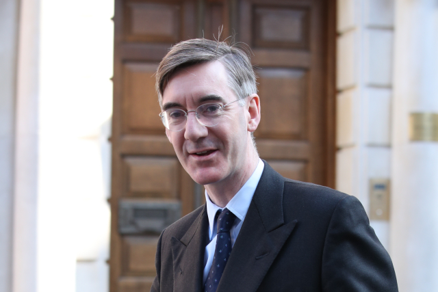 Britský konzervativní politik Jacob Rees-Mogg.
