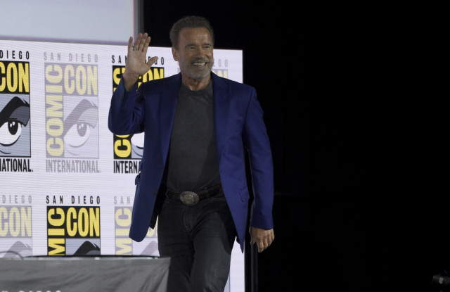 Arnold Schwarzenegger na letošním Comic-Conu v San Diegu.