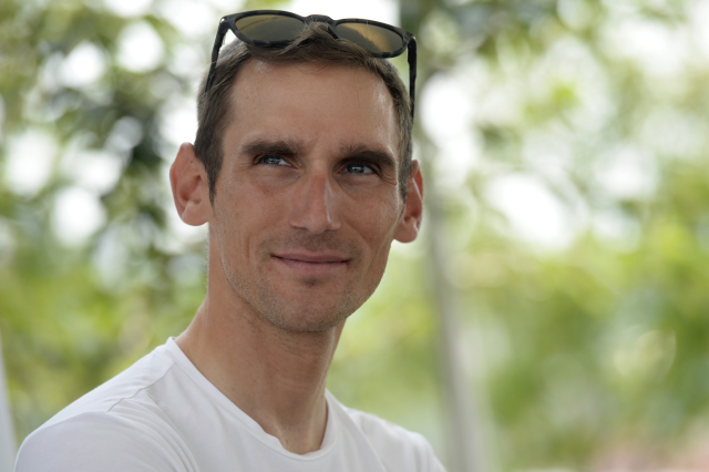 Cyklista Roman Kreuziger vystoupil v Praze na tiskové konferenci po Tour de France.