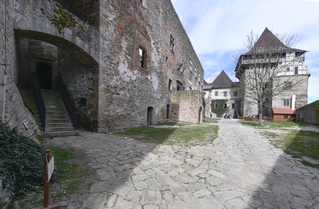 Hrad Lipnice nad Sázavou. 
