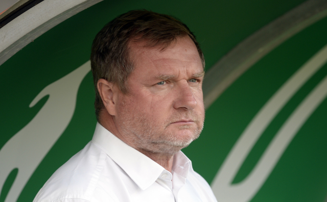 Trenér Plzně Pavel Vrba při zápase proti Bohemians.