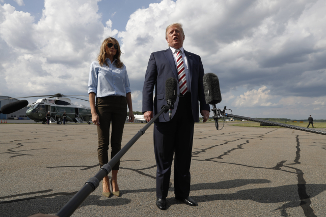 Donald Trump s manželkou Melanií. 