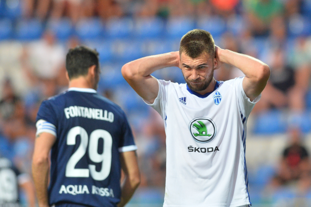 Fotbalový útočník Mladé Boleslavi Nikolaj Komličenko.