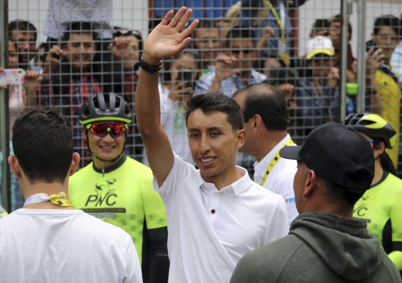 Kolumbijský cyklista Egan Bernal.